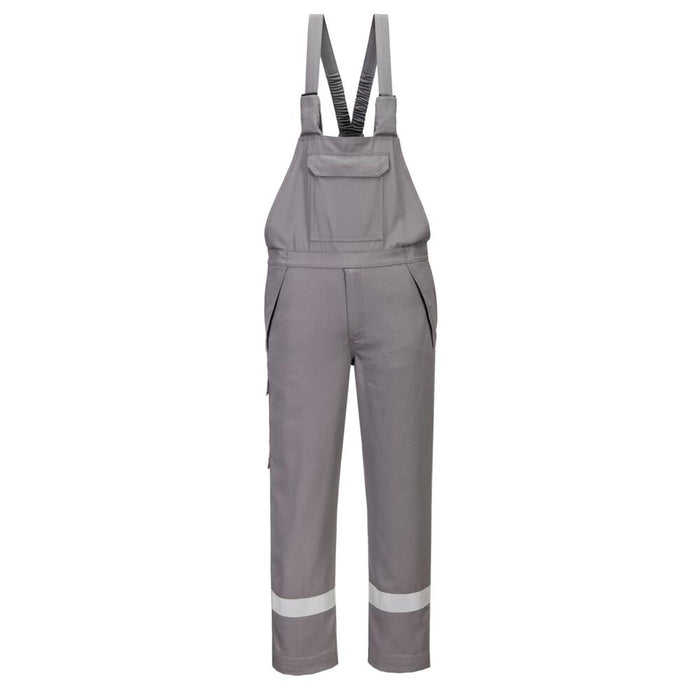 Portwest Bizflame Work+ FR Bib and Brace Grey