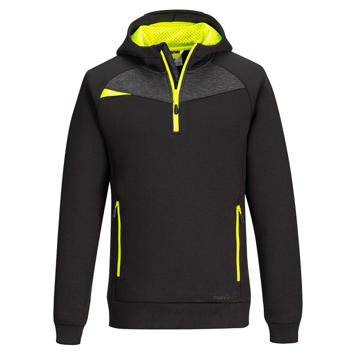 Portwest DX4 1/4 Zip Hoodie Black