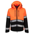 Portwest EV4 Hi-Vis Shell Jacket (3L) Orange/Black