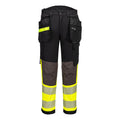 Portwest EV4 Hi-Vis Stretch Detachable Holster Class 1 Trousers Yellow/Black