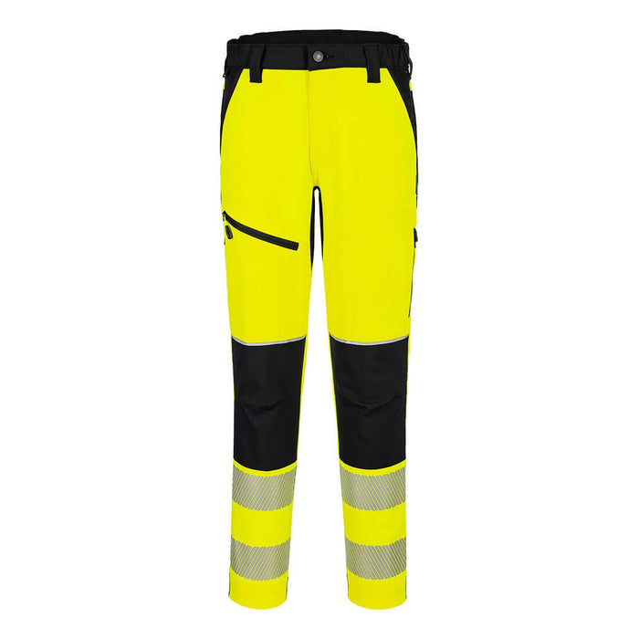 Portwest PW3 Hi-Vis Stretch Trouser Yellow/Black