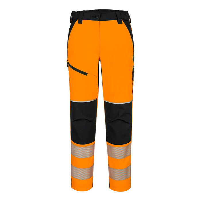 Portwest PW3 Hi-Vis Women's Stretch Trouser Orange/Black