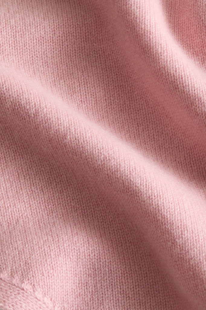 Powder Pink Cashmere Triangle Scarf