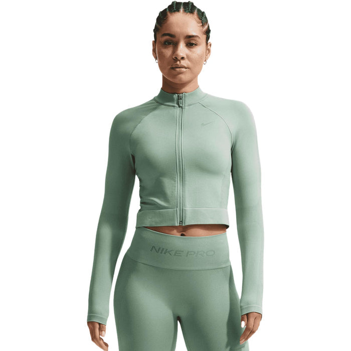 NIKE  DF SMLS FZ MIDLAYER WMS Green