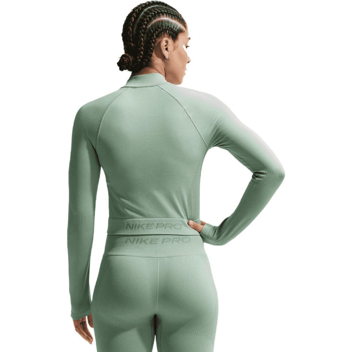 NIKE  DF SMLS FZ MIDLAYER WMS Green