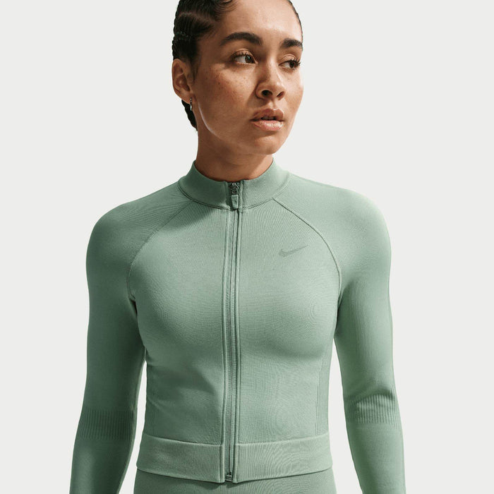 NIKE  DF SMLS FZ MIDLAYER WMS Green