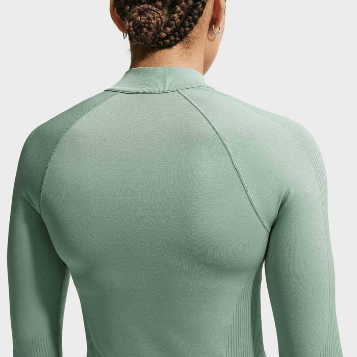 NIKE  DF SMLS FZ MIDLAYER WMS Green