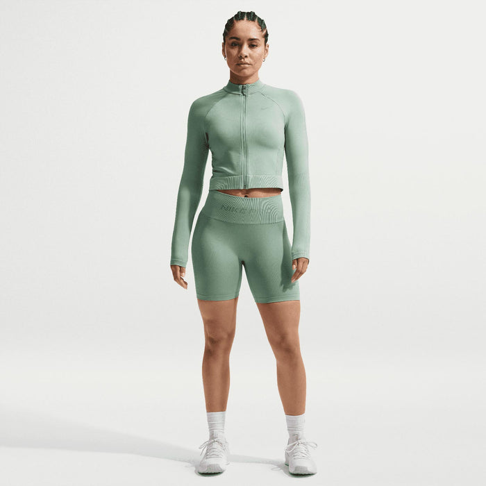NIKE  DF SMLS FZ MIDLAYER WMS Green
