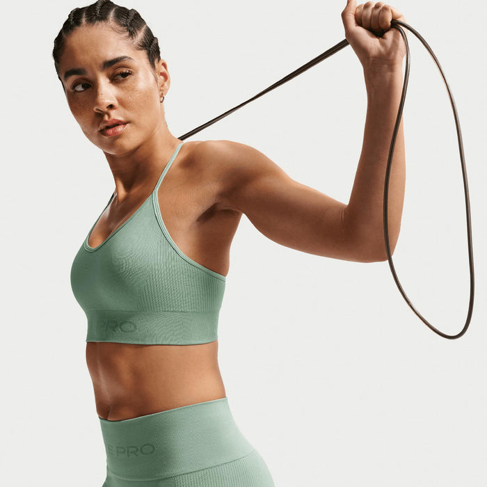 NIKE DF SMLS LS BRA WMS Green