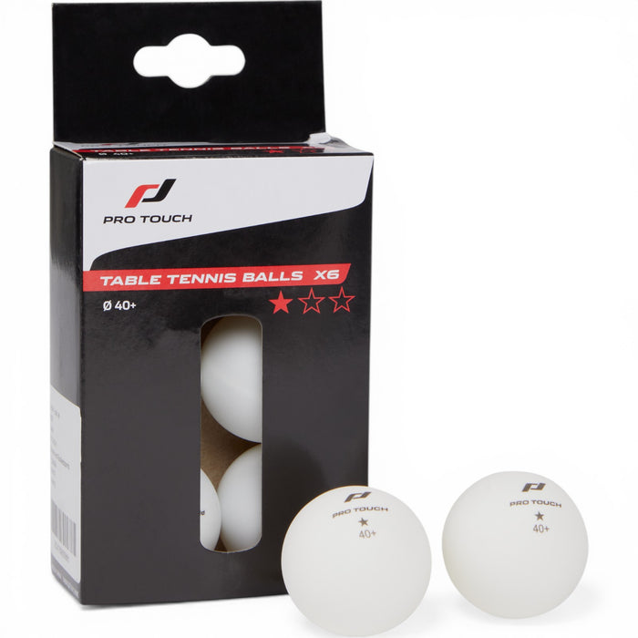 Pro Touch Pro Ball 1 Star Table Tennis Balls 6 Pack