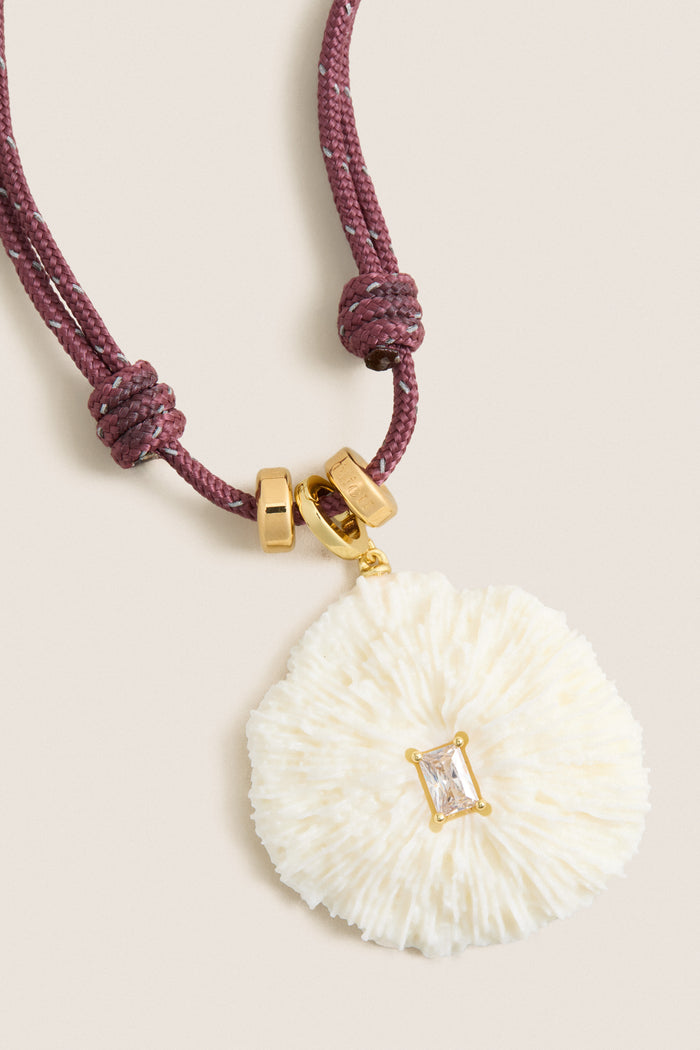 Purple Coral Necklace