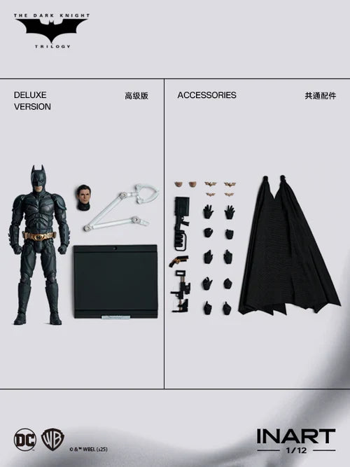 Queen Studios InArt 1/12 Scale HgM0001 Batman The Dark Knight Rises - Batman (Deluxe Version) Action Figure NEW