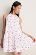 Rainbow Fish White Sol Tunic Dress