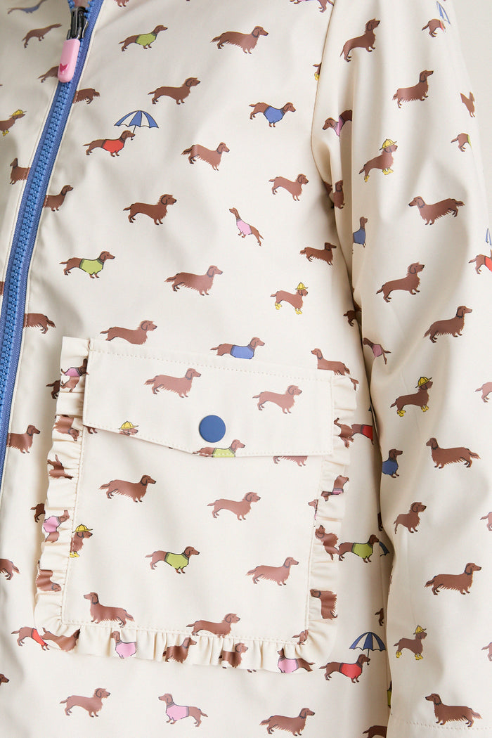Rainy Day Dachshunds Rafa Reversible Raincoat