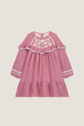Raspberry Check Orana Dress