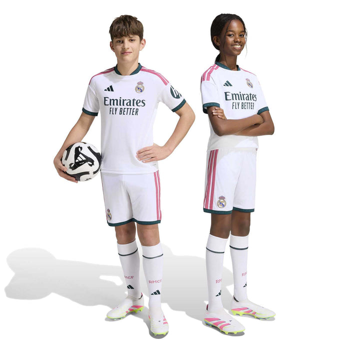 adidas Real Madrid 26 Kids Home Short Wh