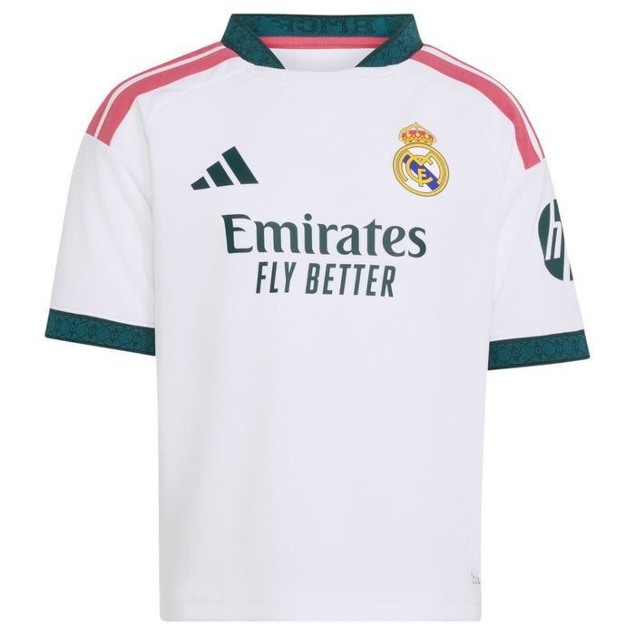 adidas Real Madrid 26 Kids Home Kit Wht