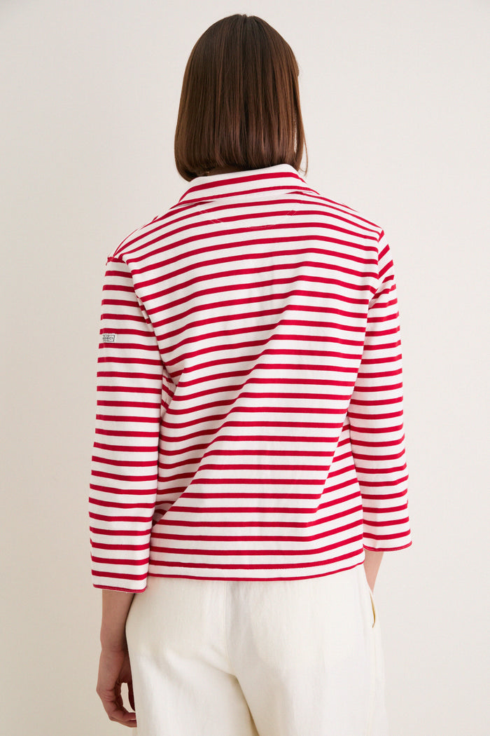 Red and Deckwash White Boating Polo