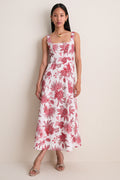 Red Bailey Midi Dress