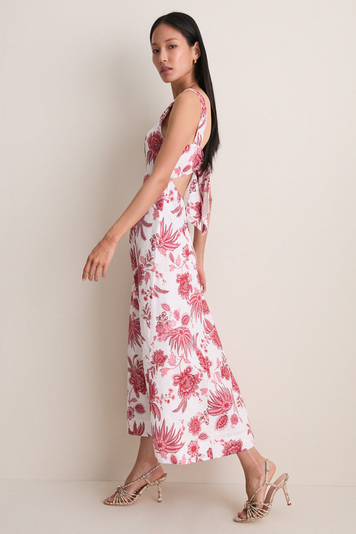 Red Bailey Midi Dress