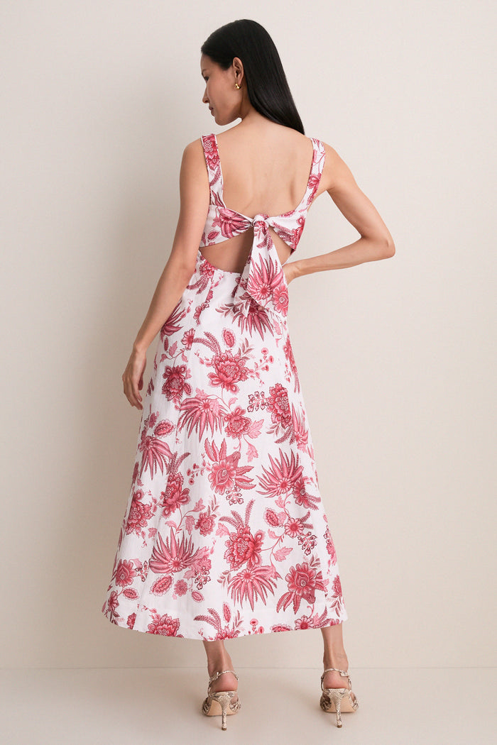 Red Bailey Midi Dress