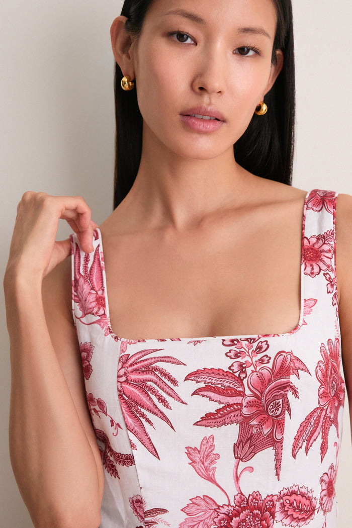 Red Bailey Midi Dress