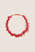 Red Coral Branch Necklace