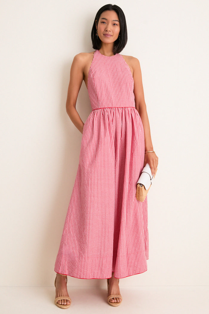 Red Gingham Marcie Dress