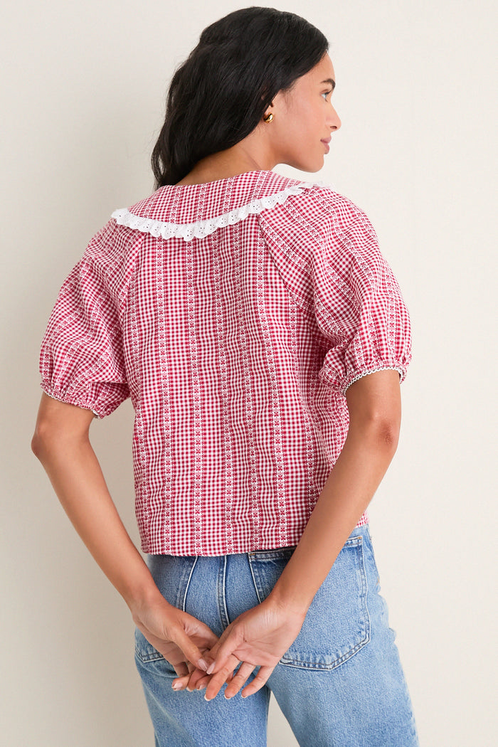 Red Gingham Toto Blouse