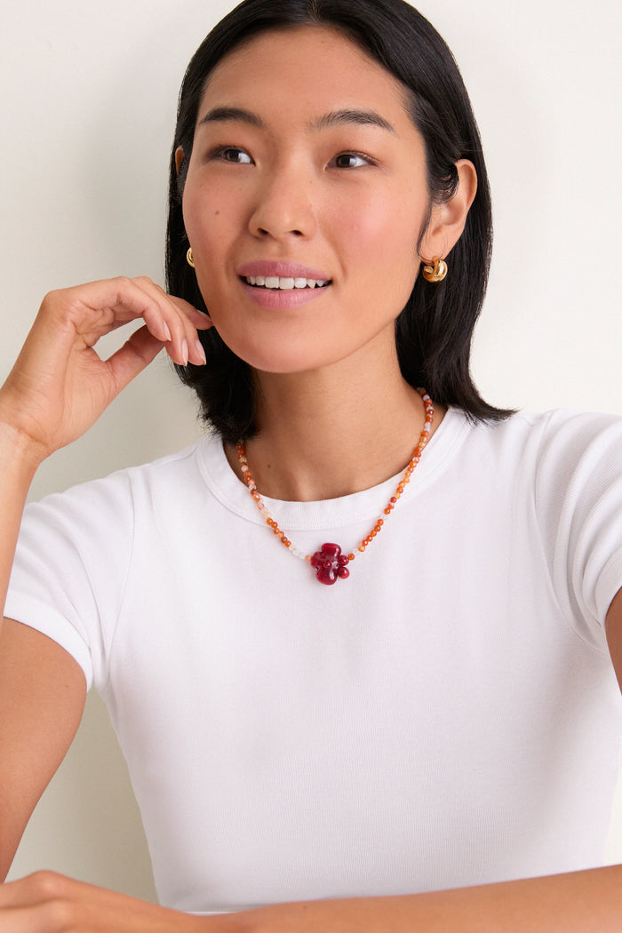 Red Glass Noa Necklace