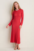 Red Knit Solange Dress
