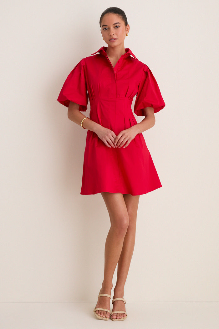 Red Mini Delaney Dress