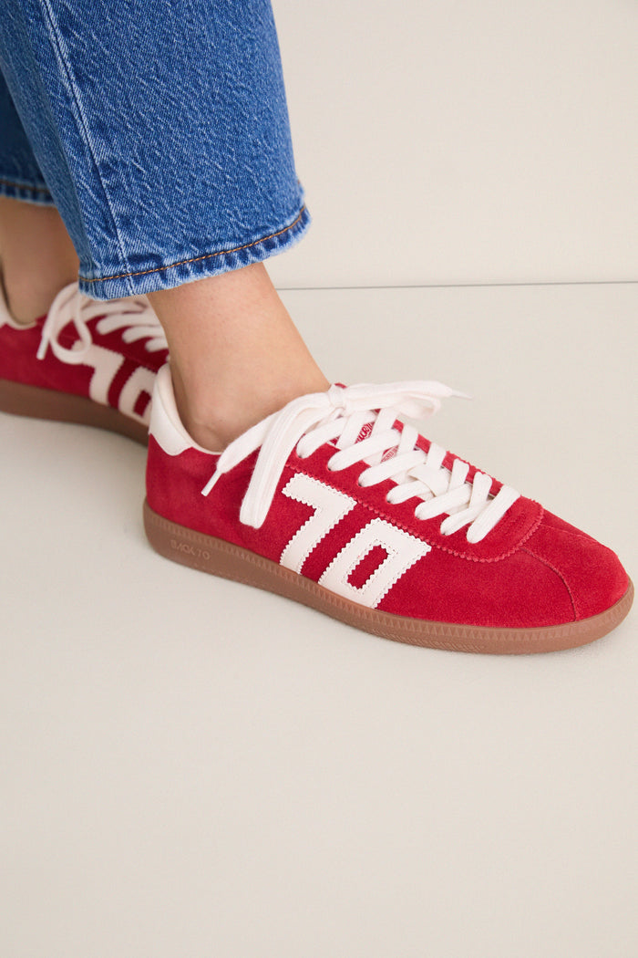 Red Shelly Sneakers