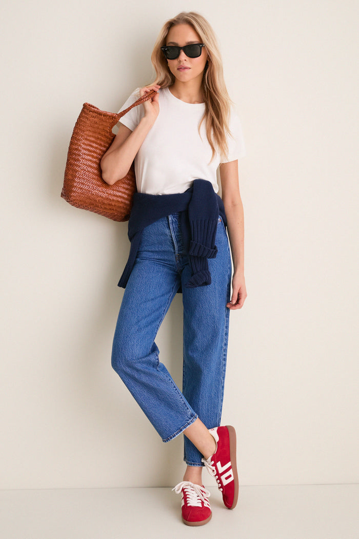 Red Shelly Sneakers