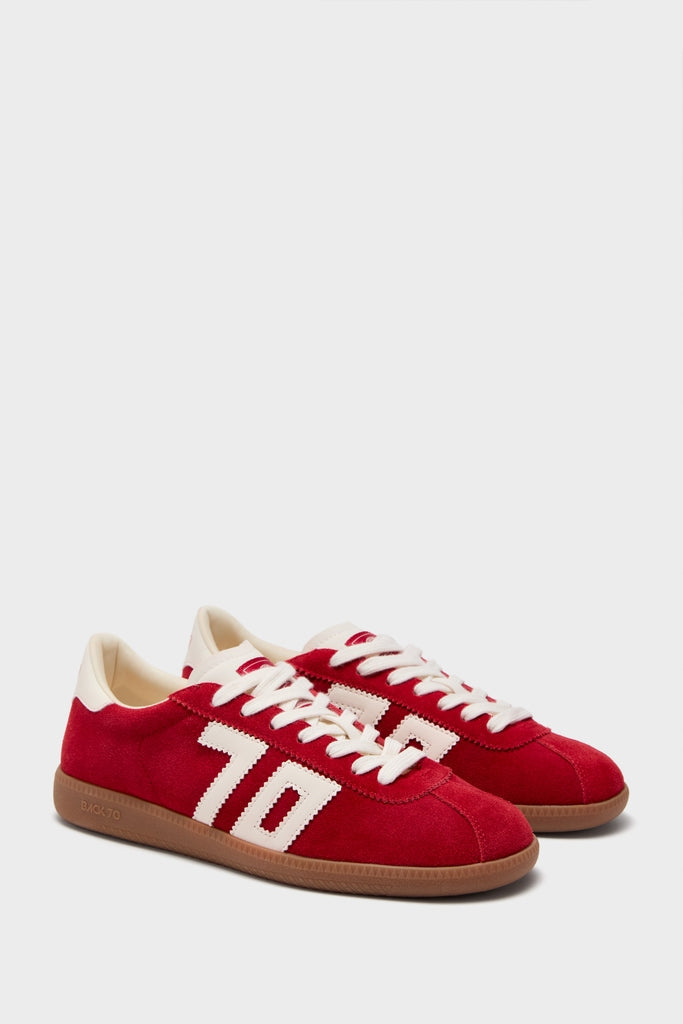 Red Shelly Sneakers