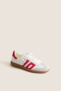 Red Suede Cloud Sneakers