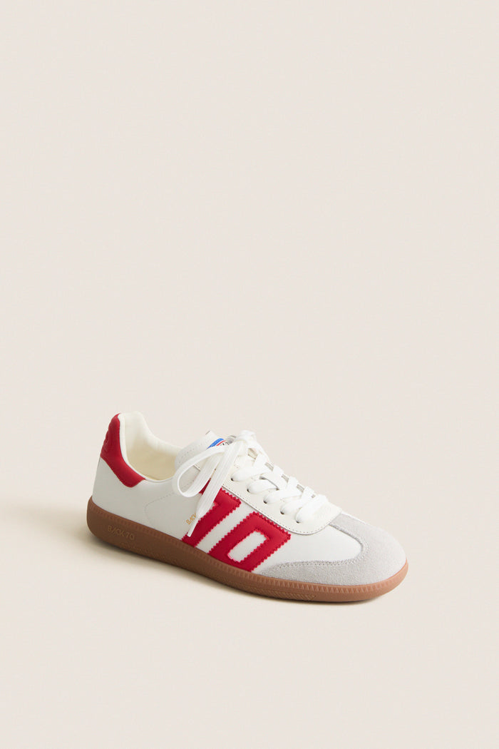 Red Suede Cloud Sneakers