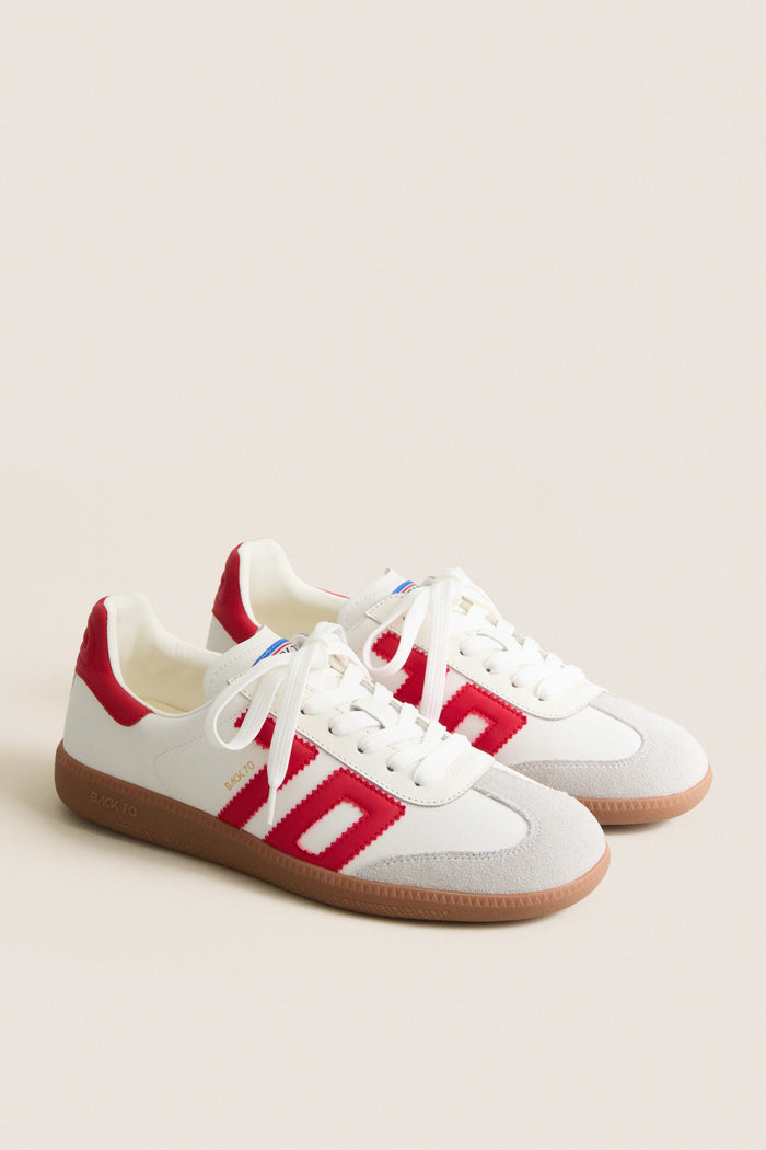 Red Suede Cloud Sneakers