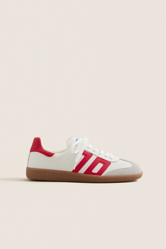 Red Suede Cloud Sneakers