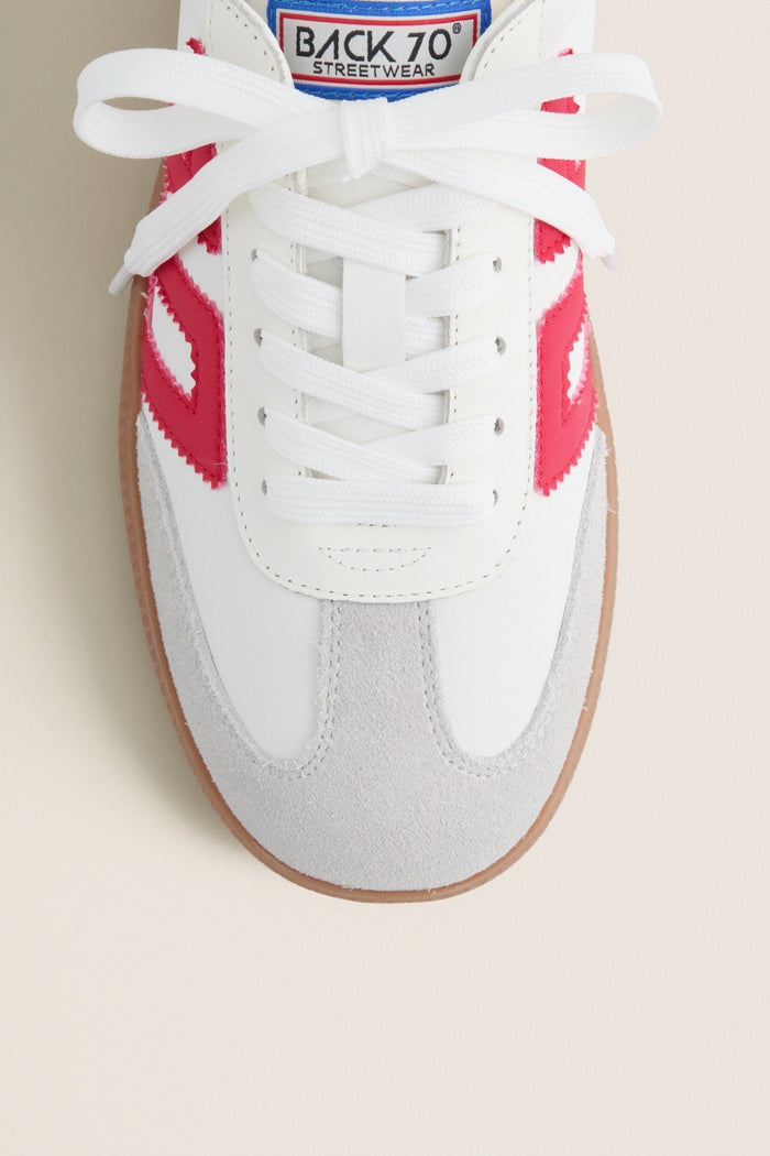 Red Suede Cloud Sneakers
