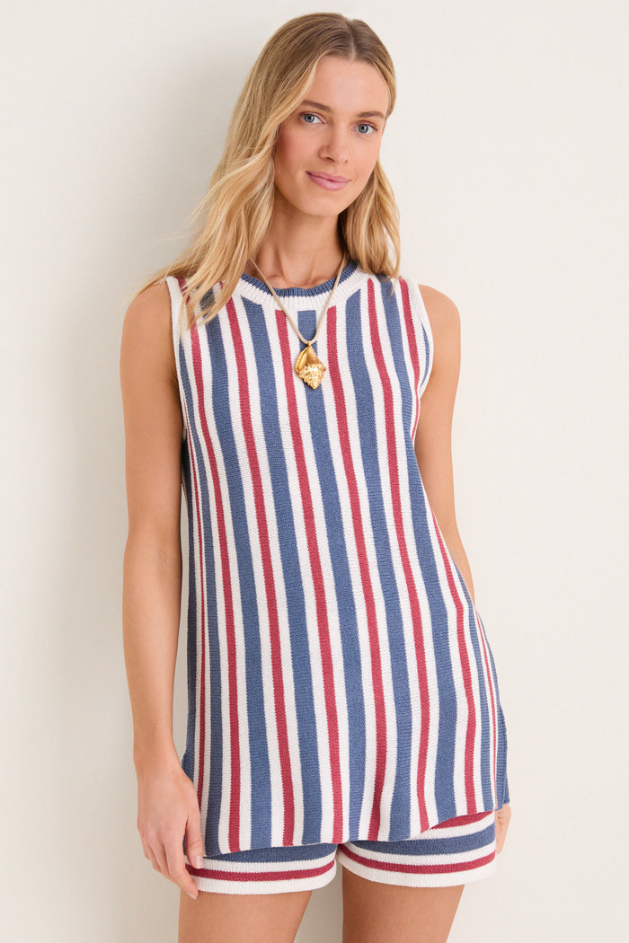 Regatta Stripe Knit Wells Top