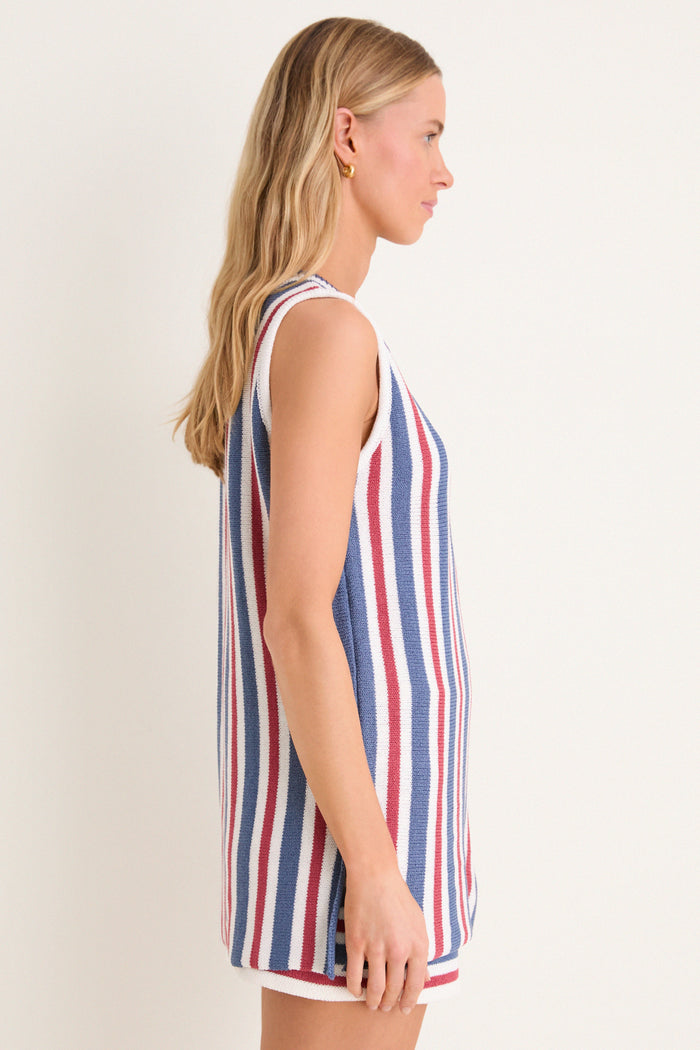 Regatta Stripe Knit Wells Top