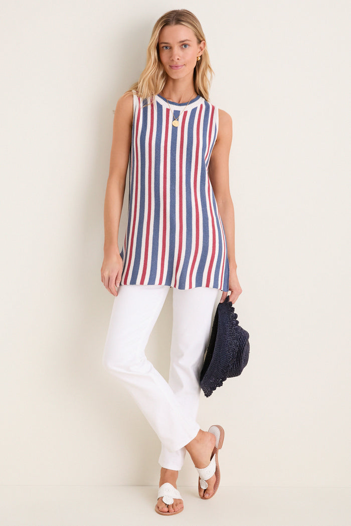 Regatta Stripe Knit Wells Top