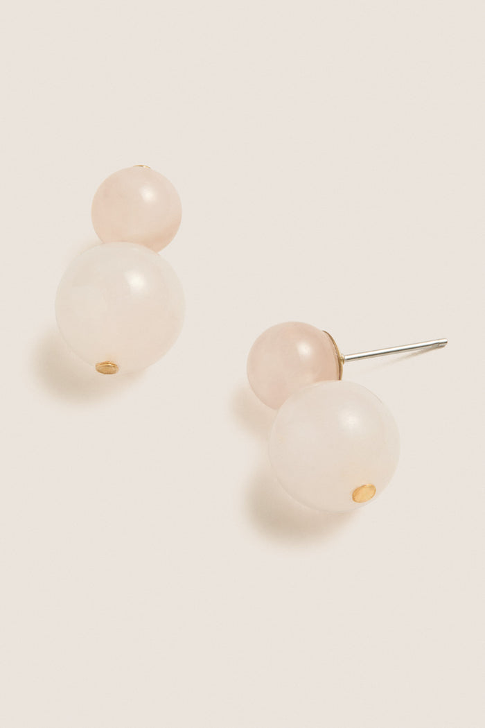 Rose Quartz Cara Earrings