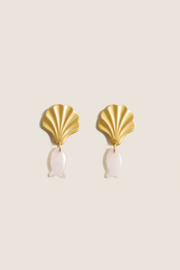 Rose Quartz Juno Earrings