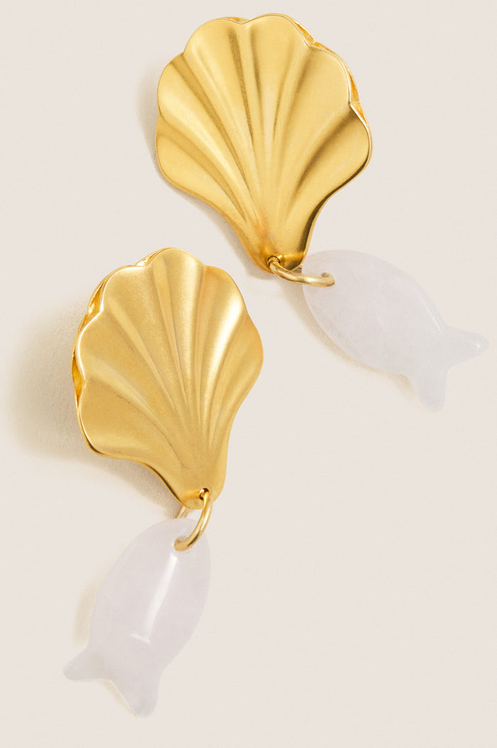 Rose Quartz Juno Earrings