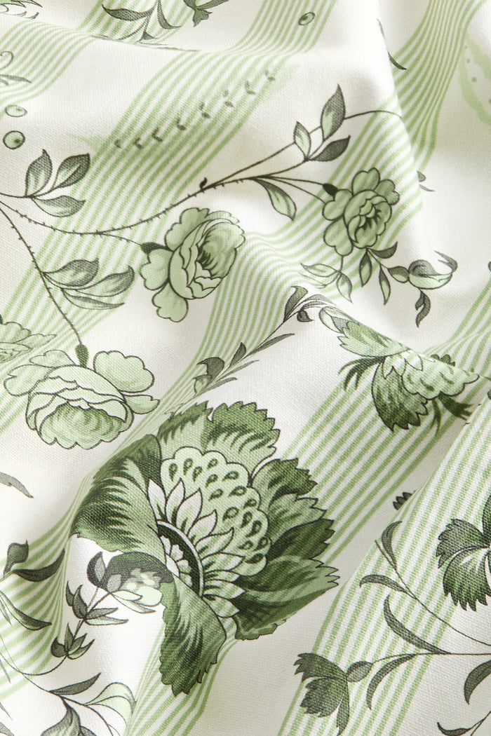 Sage Powder Room Chintz Tablecloth