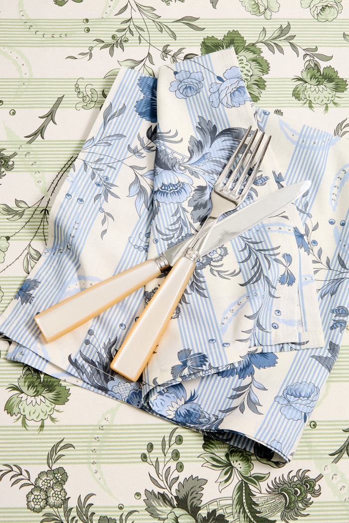 Sage Powder Room Chintz Tablecloth