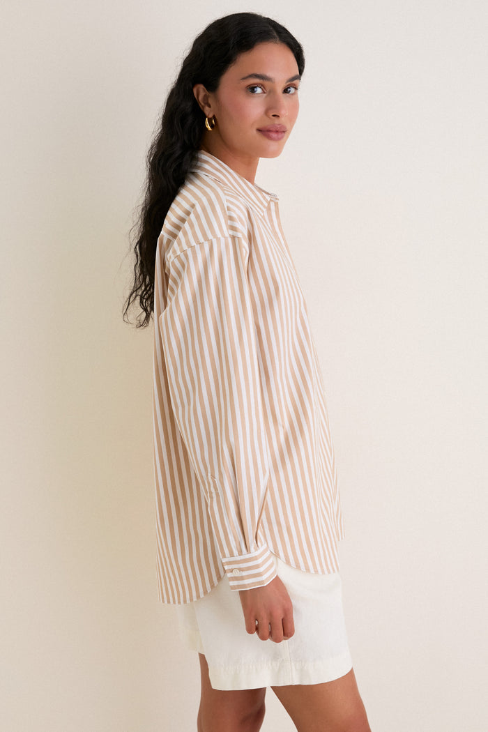 Salted Caramel Stripe Wexler Button Down