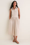 Sand Mikaela Midi Dress